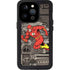 DC Comics The Flash Vintage Action pose pattern iPhone 14 Pro Waterproof Case