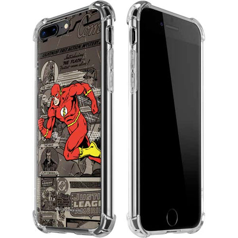 DC Comics Flash Mixed Media iPhone 7/8 Plus Clear Case