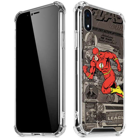 DC Comics Flash Mixed Media iPhone XR Clear Case