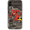 DC Comics The Flash Vintage Action pose pattern iPhone XS Skin