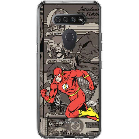 DC Comics Flash Mixed Media LG K51/Q51 Clear Case