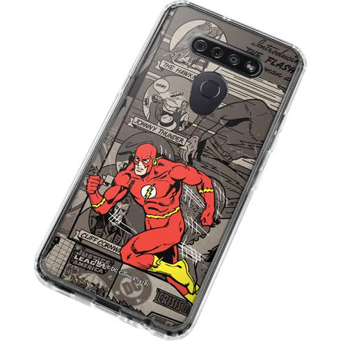 DC Comics Flash Mixed Media LG K51/Q51 Clear Case