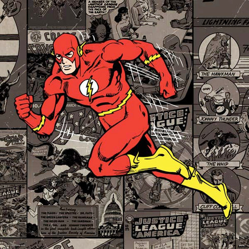 DC Comics The Flash Vintage Action pose pattern PS4 Console and Controller Bundle Skin