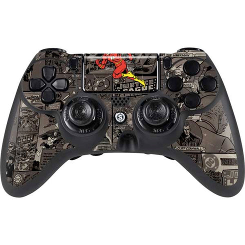 DC Comics The Flash Vintage Action pose pattern PS4/PC SCUF Impact Controller Skin