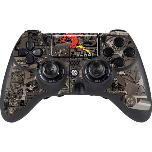 DC Comics The Flash Vintage Action pose pattern PS4/PC SCUF Impact Controller Skin