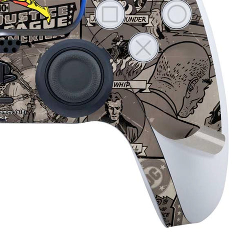 DC Comics The Flash Vintage Action pose pattern PS5 Bundle Skin