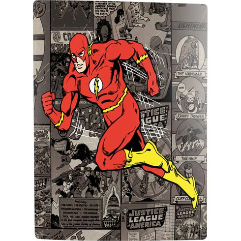 DC Comics The Flash Vintage Action pose pattern PS5 Digital Edition Bundle Skin