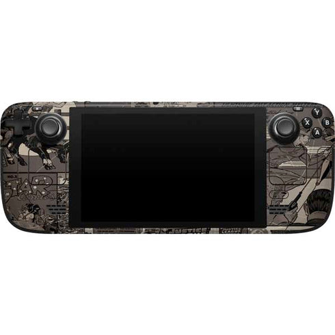 DC Comics The Flash Vintage Action pose pattern Steam Deck Handheld Gaming Computer Skin