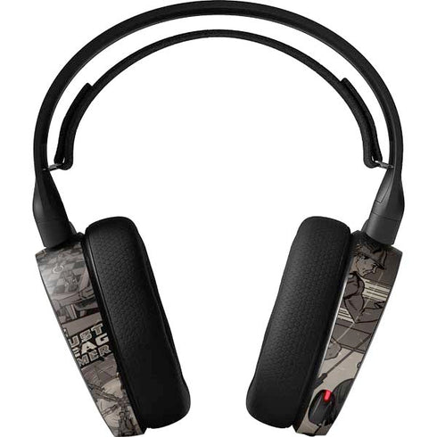 DC Comics The Flash Vintage Action pose pattern SteelSeries Arctis 3 Skin