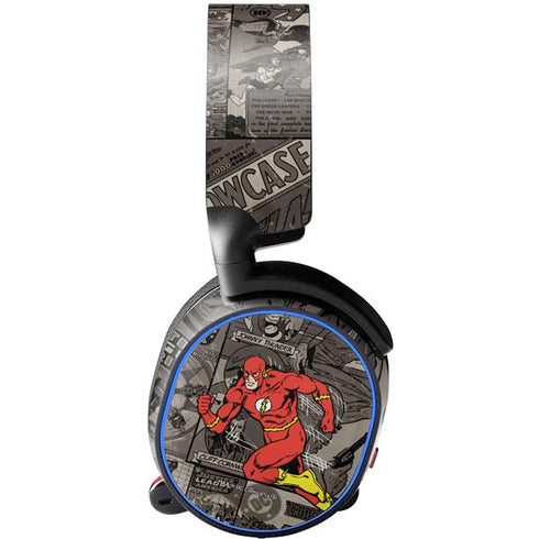 DC Comics The Flash Vintage Action pose pattern SteelSeries Arctis 5 Skin