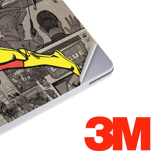 DC Comics The Flash Vintage Action pose pattern Surface Laptop 3 13.5in Skin