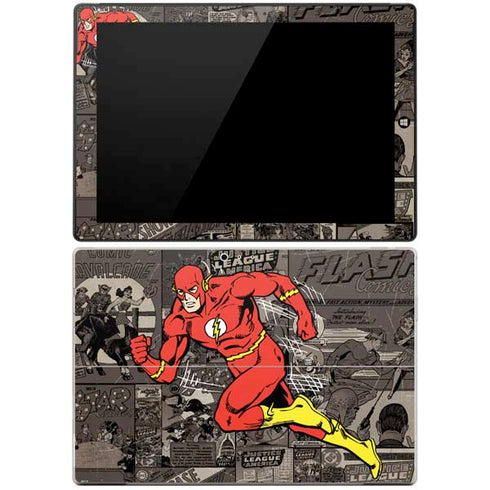 DC Comics The Flash Vintage Action pose pattern Surface Pro 3 Skin