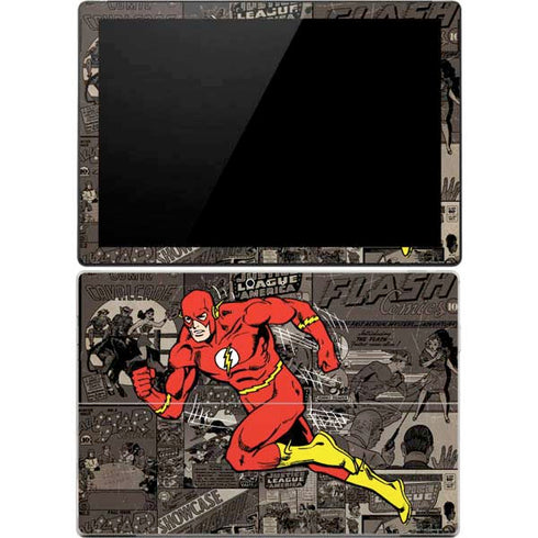 DC Comics The Flash Vintage Action pose pattern Surface Pro 4 Skin