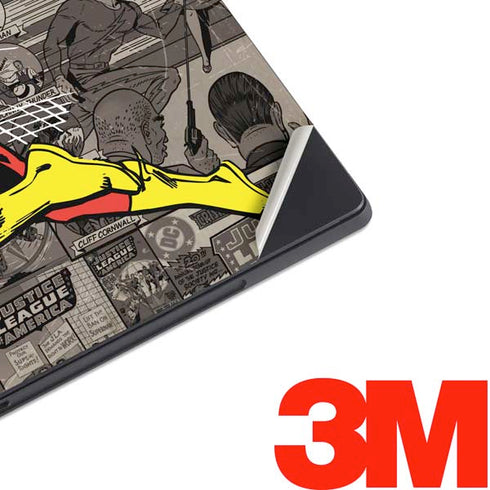 DC Comics The Flash Vintage Action pose pattern Surface Pro 7 Skin