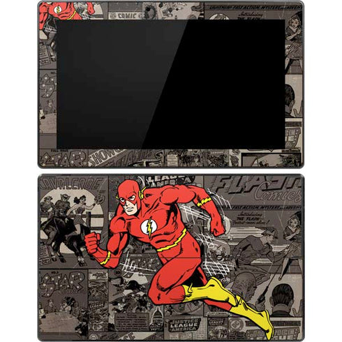 DC Comics The Flash Vintage Action pose pattern Surface Pro Tablet Skin