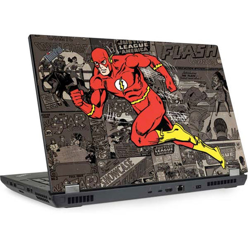 DC Comics The Flash Vintage Action pose pattern Lenovo ThinkPad Skin