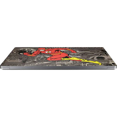 DC Comics The Flash Vintage Action pose pattern Universal Laptop 11in (8.8 x 6.2in) Skin
