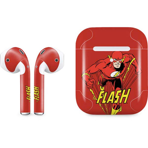 DC Comics The Flash Classic Action Pose Art Apple AirPods 2 Skin