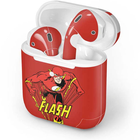 DC Comics The Flash Classic Action Pose Art Apple AirPods 2 Skin