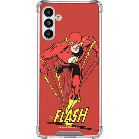 DC Comics The Flash Classic Action Pose Art Galaxy A13 5G Clear Case