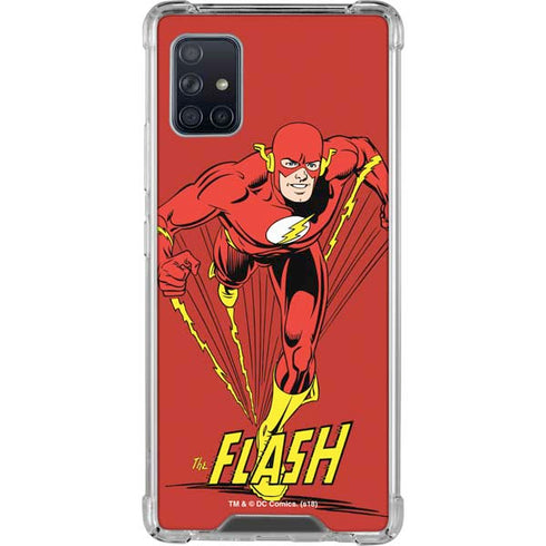 DC Comics The Flash Classic Action Pose Art Galaxy A51 5G Clear Case