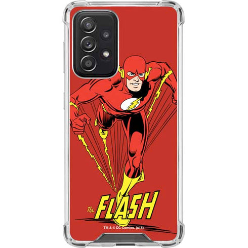 DC Comics The Flash Classic Action Pose Art Galaxy A52 5G Clear Case