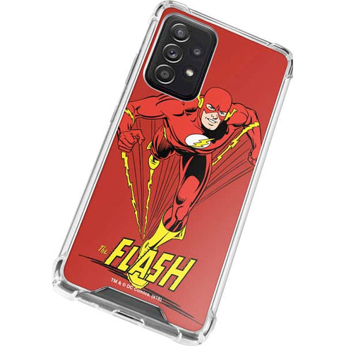 DC Comics The Flash Classic Action Pose Art Galaxy A52 5G Clear Case