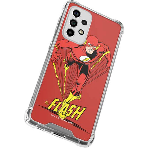 DC Comics The Flash Classic Action Pose Art Galaxy A53 5G Clear Case