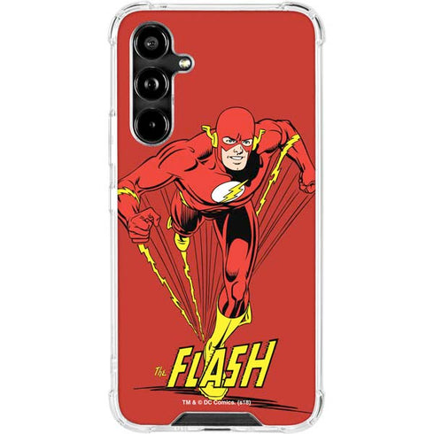 DC Comics The Flash Classic Action Pose Art Galaxy A54 5G Clear Case