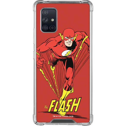 DC Comics The Flash Classic Action Pose Art Galaxy A71 5G Clear Case