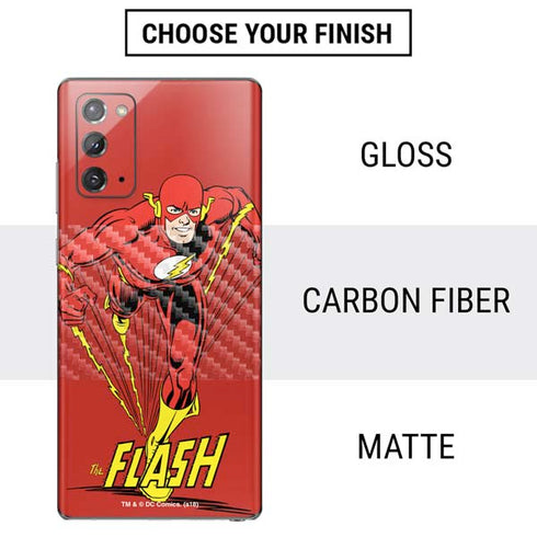 DC Comics The Flash Classic Action Pose Art Galaxy Note20 5G Skin