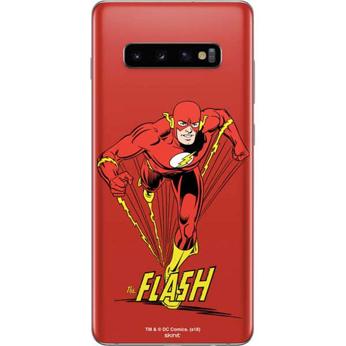 DC Comics The Flash Classic Action Pose Art Galaxy S10 Plus Skin