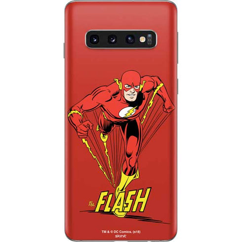 DC Comics The Flash Classic Action Pose Art Galaxy S10 Skin