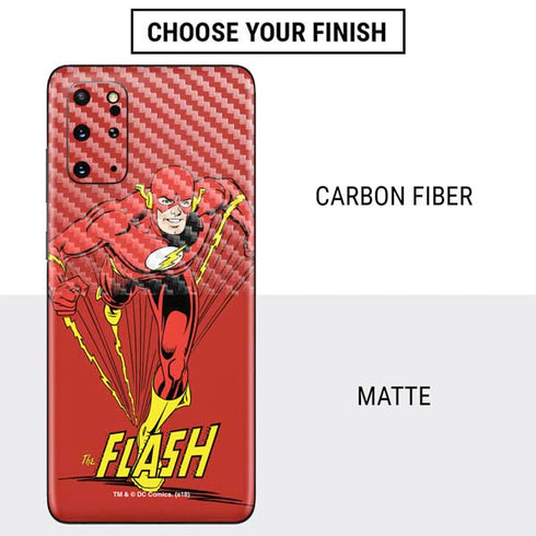 DC Comics The Flash Classic Action Pose Art Galaxy S20 Plus Skin