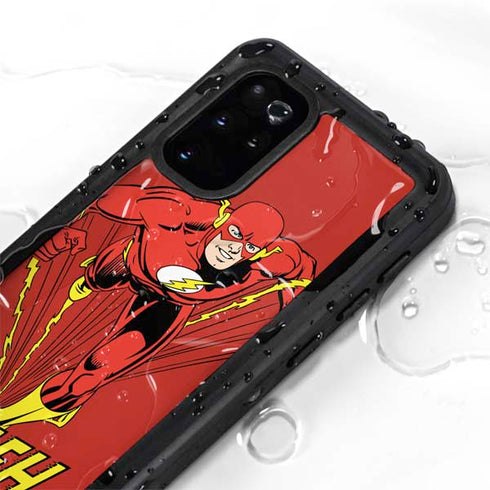DC Comics The Flash Classic Action Pose Art Galaxy S20 Plus Waterproof Case