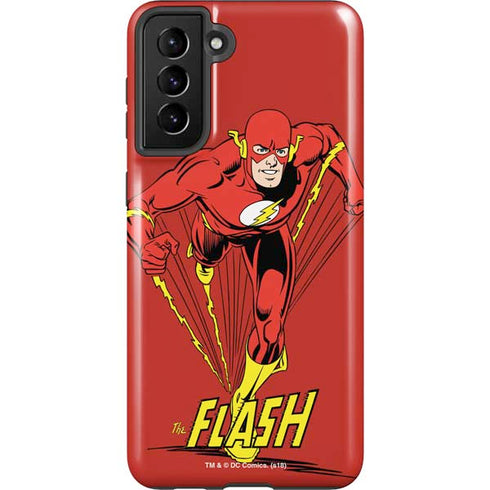 DC Comics The Flash Classic Action Pose Art Galaxy S21 Plus 5G Pro Case