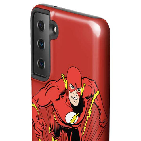 DC Comics The Flash Classic Action Pose Art Galaxy S21 Plus 5G Pro Case