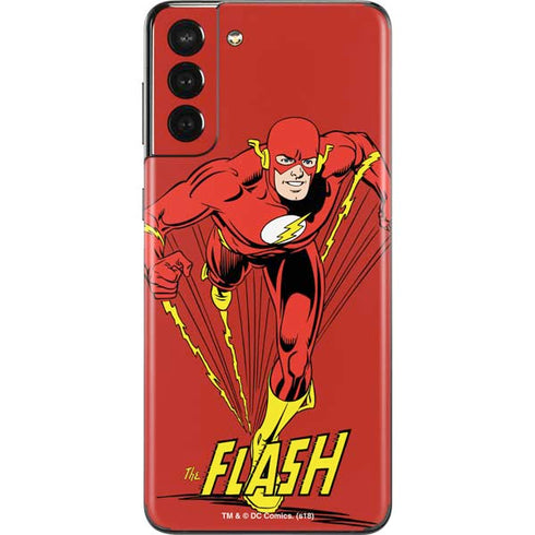 DC Comics The Flash Classic Action Pose Art Galaxy S21 Plus 5G Skin