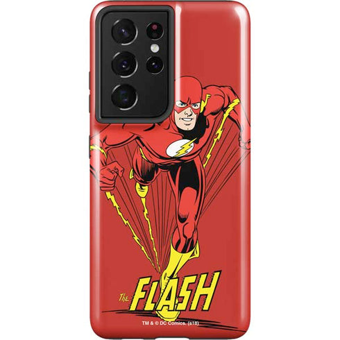 DC Comics The Flash Classic Action Pose Art Galaxy S21 Ultra 5G Pro Case