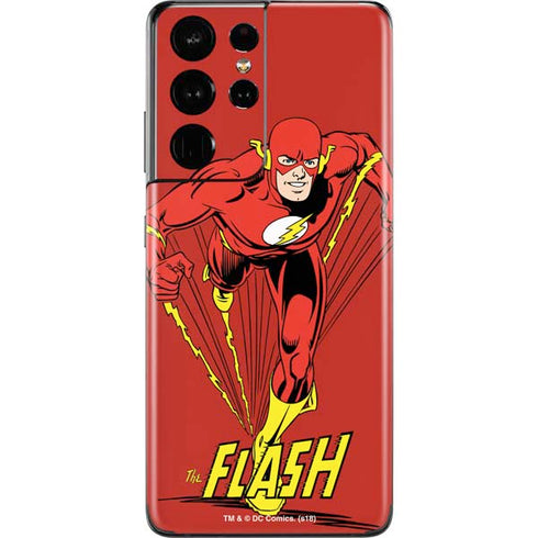 DC Comics The Flash Classic Action Pose Art Galaxy S21 Ultra 5G Skin