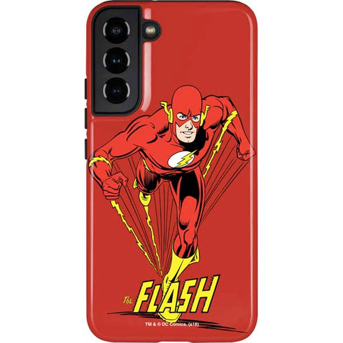DC Comics The Flash Classic Action Pose Art Galaxy S22 Plus Pro Case