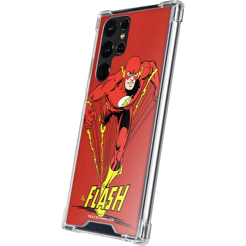 DC Comics The Flash Classic Action Pose Art Galaxy S22 Ultra Clear Case