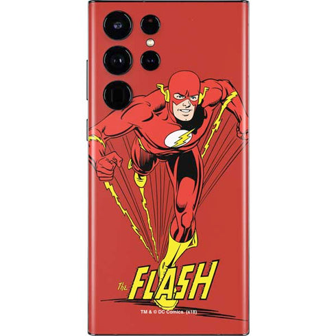 DC Comics The Flash Classic Action Pose Art Galaxy S22 Ultra Skin