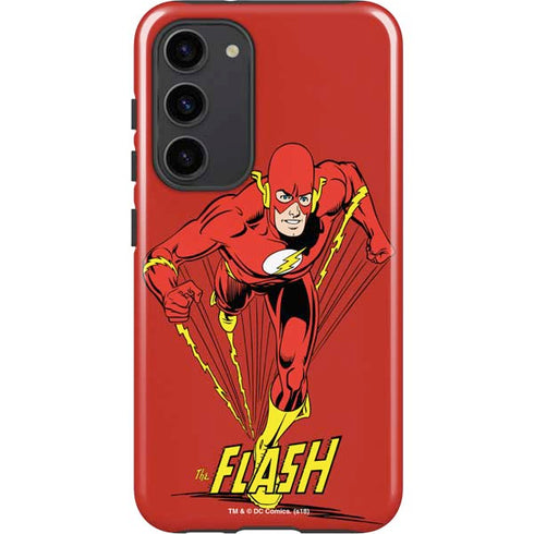 DC Comics The Flash Classic Action Pose Art Galaxy S23 Plus Pro Case