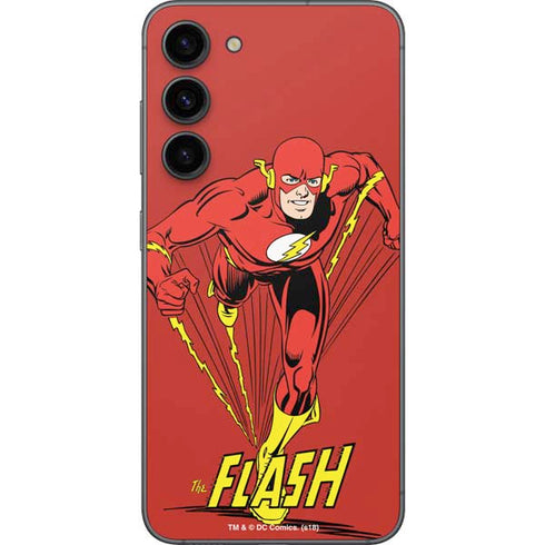 DC Comics The Flash Classic Action Pose Art Galaxy S23 Plus Skin