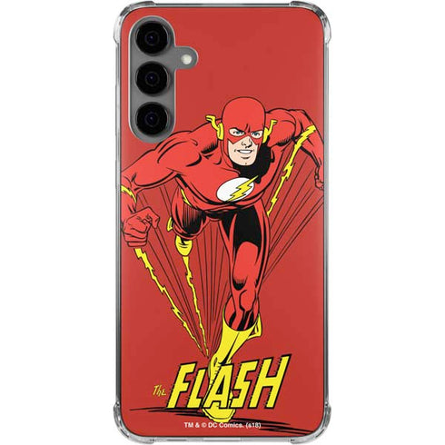 DC Comics The Flash Classic Action Pose Art Galaxy S24 Plus Clear Case