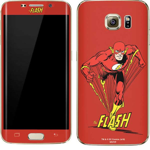 DC Comics The Flash Classic Action Pose Art Galaxy S7 Edge Skin