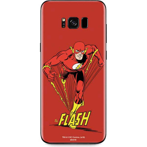 DC Comics The Flash Classic Action Pose Art Galaxy S8 Skin