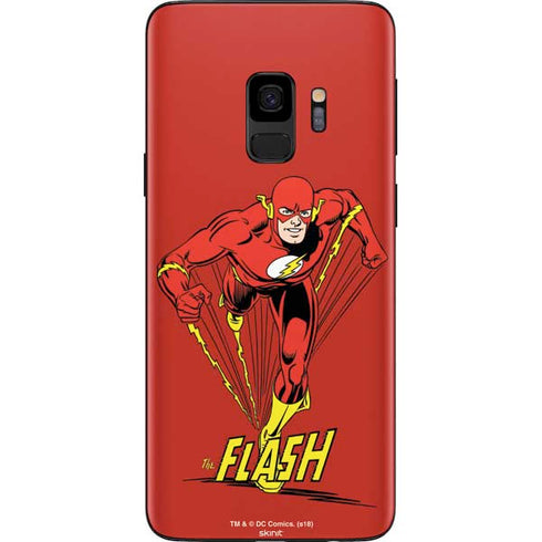 DC Comics The Flash Classic Action Pose Art Galaxy S9 Skin