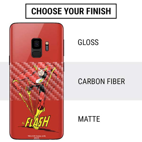 DC Comics The Flash Classic Action Pose Art Galaxy S9 Skin